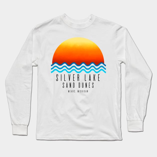 Silver Lake Sand Dunes Long Sleeve T-Shirt by Megan Noble